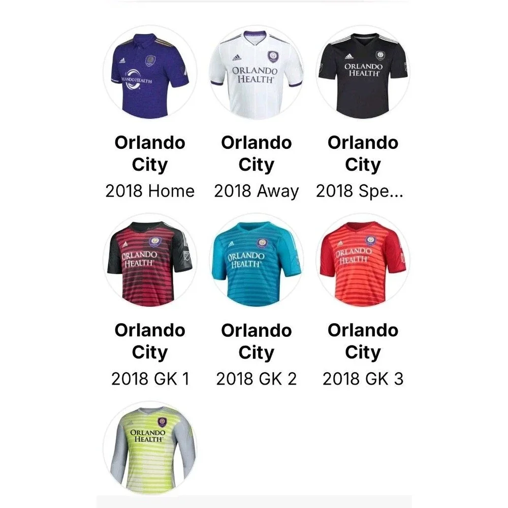 Orlando City SC Jersey Mens Large Blue MLS Soccer Adidas NWT Rare 2018